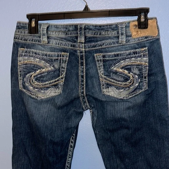 Silver Jeans Blue Twisted Boot Cut Size 30. GG - Picture 5 of 7
